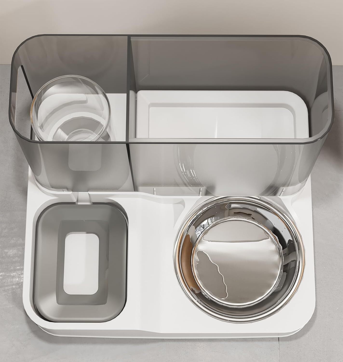 Automatic 2-in-1 Pet Feeder & Water Dispenser - Self-Serving Bowl for Dogs and Cats