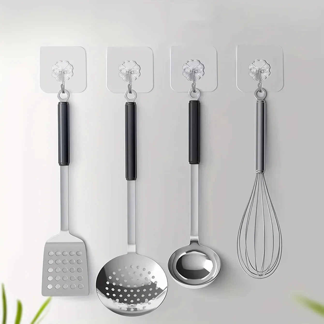 30-Piece Transparent Wall Mount Hooks - Strong Grip, Easy Install, Perfect for Modern Decor!