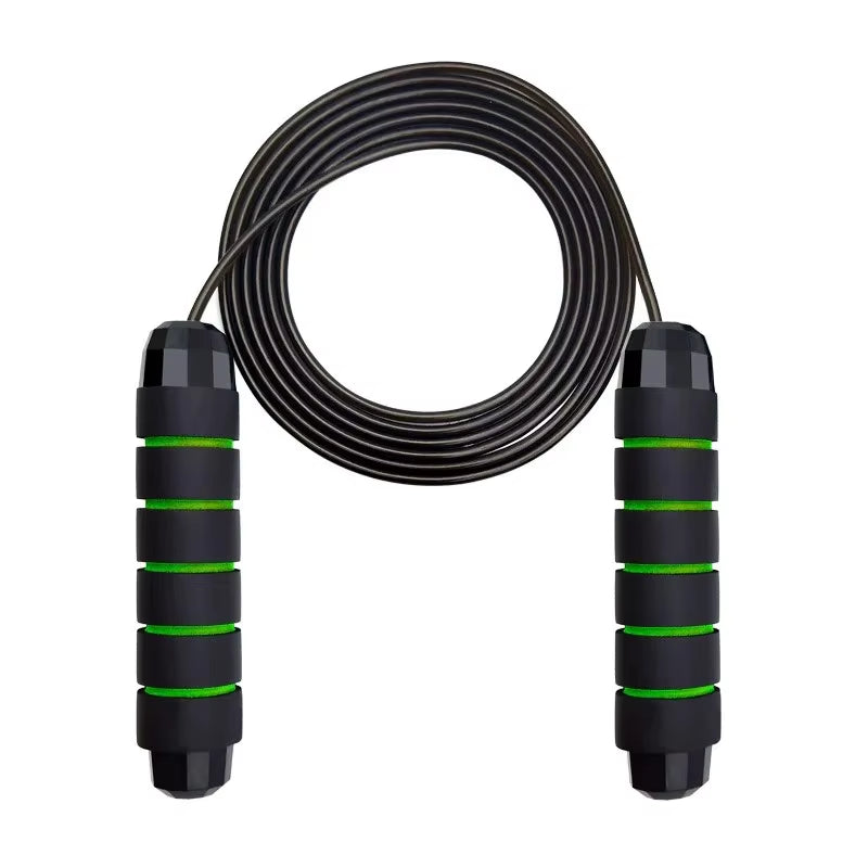 Adjustable Tangle-Free Speed Jump Rope with Ball Bearings & Foam Handles for Ultimate Home Fitness & Slim Body Workouts