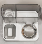 Automatic 2-in-1 Pet Feeder & Water Dispenser - Self-Serving Bowl for Dogs and Cats