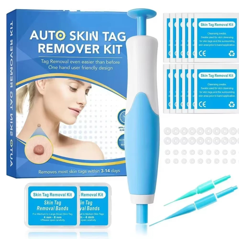 2-in-1 Painless Skin Tag & Wart Removal Kit - Effective Face & Body Treatment Tools for Flawless Skin