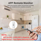 Smart WiFi Temperature & Humidity Sensor - Works with Alexa & Google Home