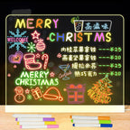 Glow-in-the-Dark Kids' Magic Blackboard Art Set - Creative Coloring Toy with Acrylic Markers - Perfect Xmas Gift!
