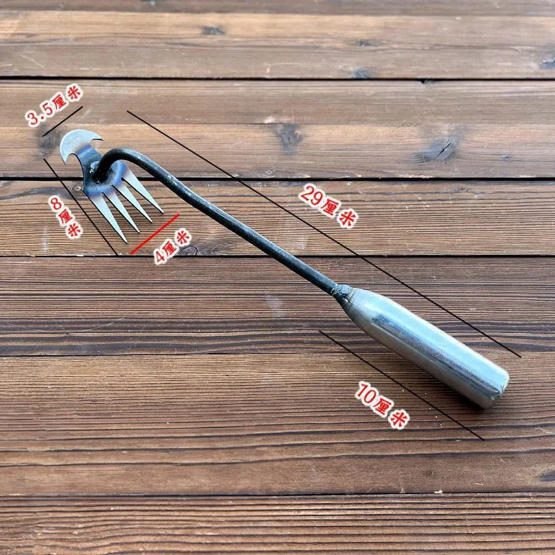 Premium Manganese Steel Hoe & Weeding Tool - Effortless Soil Loosening & Uprooting for Your Garden