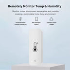 Smart WiFi Temperature & Humidity Sensor - Works with Alexa & Google Home