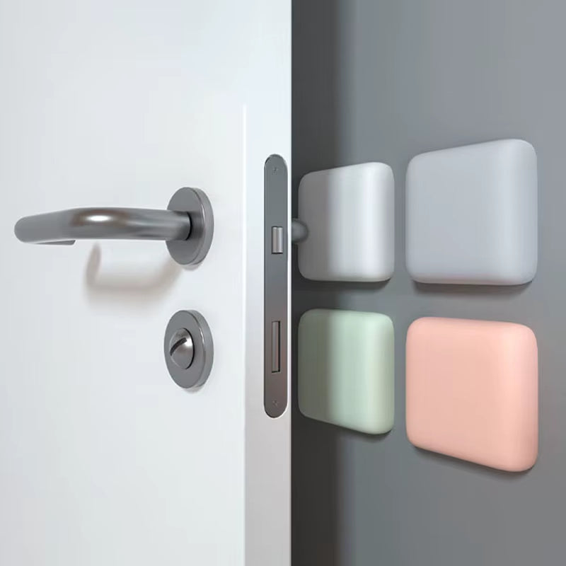 Silicone Door Stopper Bumpers - Self-Adhesive Mute Anti-Shock Wall Protectors for Home Improvement